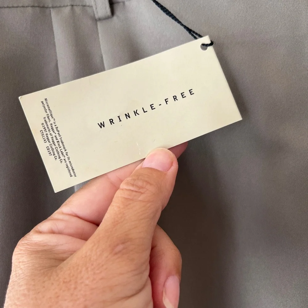 Haggar Sz 42W 30L Black Label Wrinkle Free Classic Fit Pockets Dress Khaki Pants